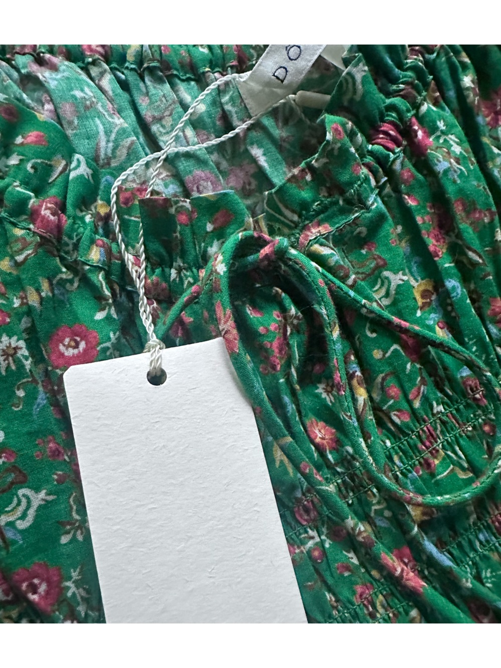 Doen Emmaretta in Emerald Jardin Du Chateau Size Large NWT (Slight Flaw) - Picture 13 of 13